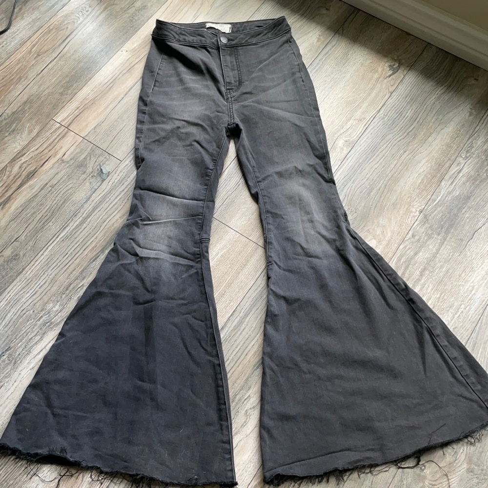 Free People High Waste Petite Super Flare